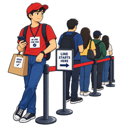 Queue Standing Service